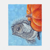 Dikke pompoen fleece deken (Voorkant)