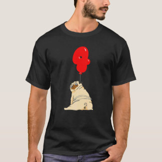 Dikke Pug 4e Verjaardag Kinderballonfeest T-shirt