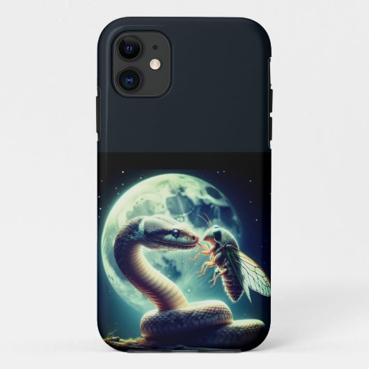 Dikke Slang en Cicada Bug In The Moonlight Case-Mate iPhone Case (Achterkant)
