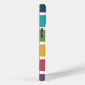 Dikke strepen Monogrammering Case-Mate iPhone Case (Achterkant / Rechts)