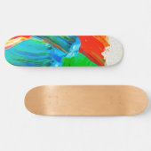 Dikke verf Smear Skateboard (Horizontaal)