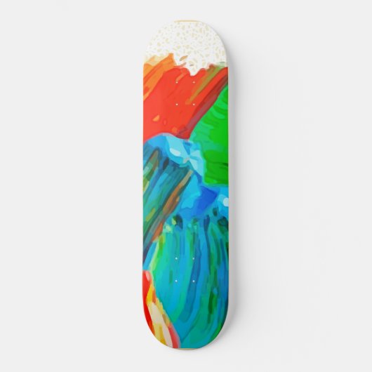 Dikke verf Smear Skateboard (Voorkant)