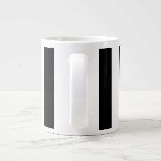 Dikke verticale strepen Jumbo-Mok Jumbo Mok (Achterkant)