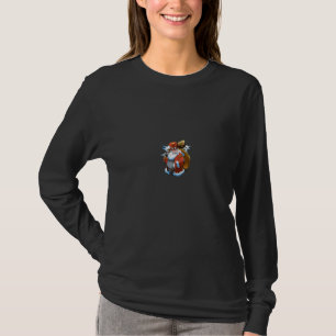 Dikke vintage kerstman t-shirt