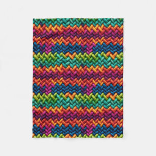 Dikke wol regenboog kleuren deken