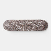 dikke zilveren glitter skateboard (Horizontaal)