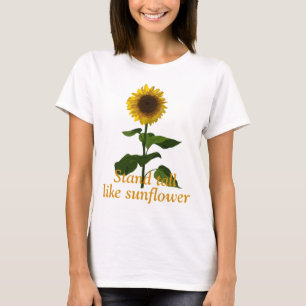 Dikke zonnebloem t-shirt