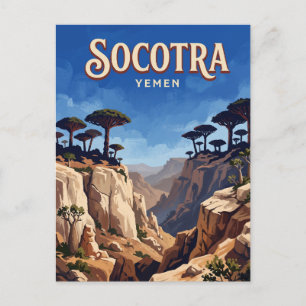 Diksam Plateau Hadibu Jemen Briefkaart