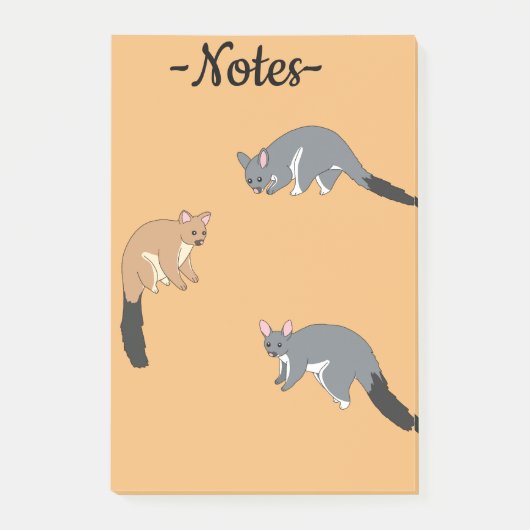 Dikstaartpossums Post-it® Notes (Voorkant)