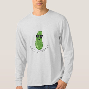 Dil met IT-ontwerp - Eenvoudige, lange hoes met T- T-shirt