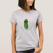 Dil met IT-ontwerp - Eenvoudige T-shirt voor vrouw (Voorkant)