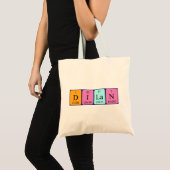 Dilan Periodieke Naam canvas tas (Voorkant (product))