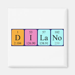 Dilano periodiek table name magnet magneet