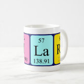 Dilara nom de table périodique mug (Devant droit)