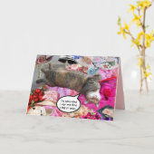 Dilemma van Princess Tatus Cat Kaart (Gele Bloem)