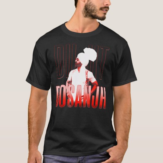 Diljit Dosanjh Punjabi Zanger Desi Apparel Punj T-shirt (Voorkant)
