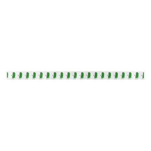 Dill augurk persoon op wit lint (Voorkant)