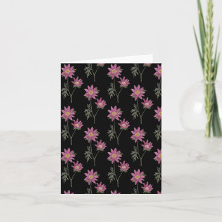 Dill Daisy Groetjes Kaart Zwart Patroon