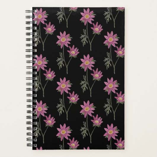 Dill Daisy Planner - Motif noir (Devant)