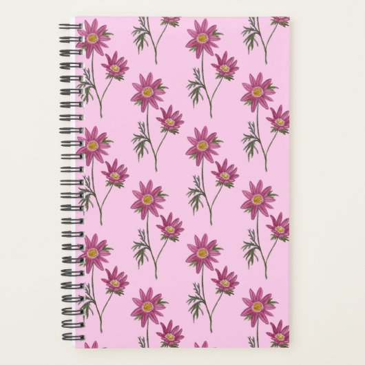 Dill Daisy Planner - Motif rose (Devant)