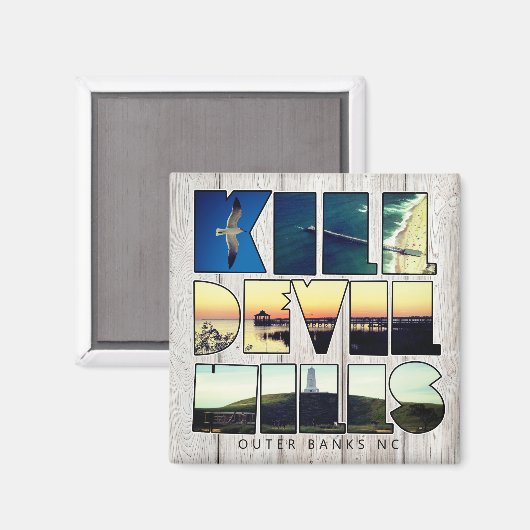 Dill Devil Hills - Buitenbanken NC Magneet (Voorkant / Achterkant)