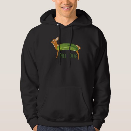 Dill doe pickles cucumber deer hoodie (Voorkant)