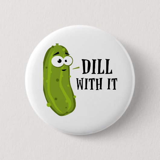 Dill ermee ronde button 5,7 cm (Voorkant)