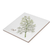 Dill Herb Ceramic Tile Tegeltje (Zijkant)
