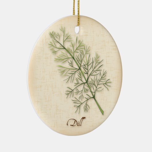 Dill Herb Ornament (Rechts)