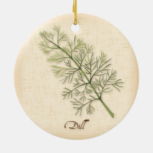 Dill Herb Ornament (Achterkant)