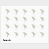 Dill Herb Round Sticker (Vel)