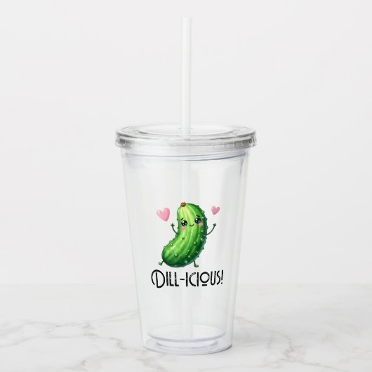 Dill-icious Acryl Drinkbeker (Voorkant)