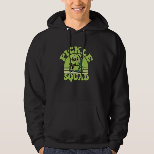 Dill Lightful Pickle Squad Foodie voor Pickle Love Hoodie (Voorkant)
