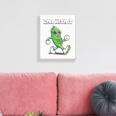 Dill met het koele augurk canvas afdruk (Insitu (Woonkamer))