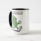 Dill met het koele augurk mok (Voorkant links)