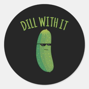 Dill met het pluisje ronde sticker