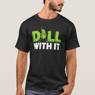 Dill met het veggie komkommer plantaardige augurk t-shirt