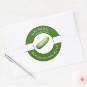 Dill Pickle-label Ronde Sticker (Envelop)