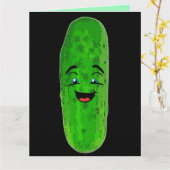 DILL PICKLES BIG DILL BIRTHDAY FUNNY OVERSIZED CAR KAART (Gele Bloem)