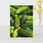 DILL PICKLES BIG DILL CARTE DE FUNNY ANNIVERSAIRE (Fleur jaune)