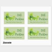 Dill Pickles Design Canning Label (Vel)
