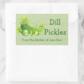 Dill Pickles Design Canning Label (Tas)