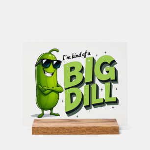 Dill Pickles Lovers Gift - Grappige Cartoon Design Acryl Bord