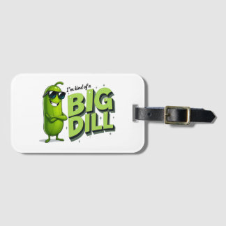 Dill Pickles Lovers Gift - Grappige Cartoon Design Bagagelabel
