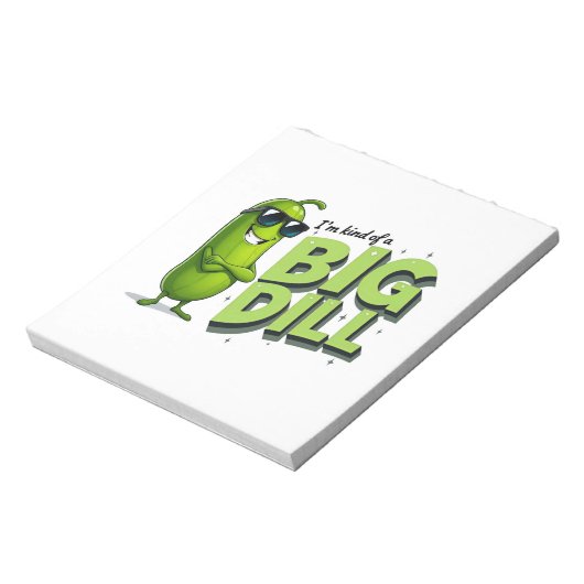 Dill Pickles Lovers Gift - Grappige Cartoon Design Notitieblok (Gedraaid)