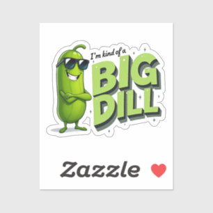Dill Pickles Lovers Gift - Grappige Cartoon Design Sticker