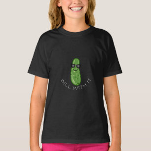 Dill with it Design - Meisjes' Basic T-Shirt