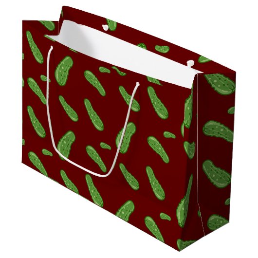 Dill With It Design - Sac cadeau - Grand (Devant Angle)
