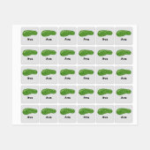 Dill with it Design - Small Square Clothing Label (Vel)