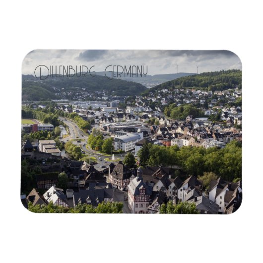 Dillenburg Evening Cityscape Duitsland Magneet (Horizontaal)